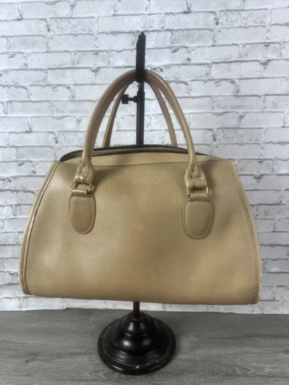 Vintage Coach 9891 Broadway Satchel Stone